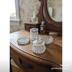 Elegant resin Vanity set